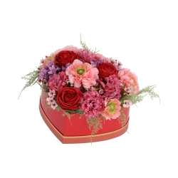 Scatola Regalo Cuore di Fiori Veronique Lissabon