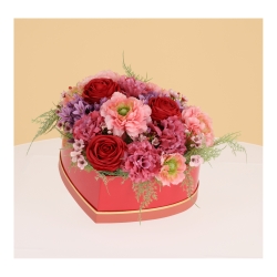 Scatola Regalo Cuore di Fiori Veronique Lissabon
