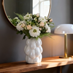 Bouquet d'arte Frieda Bern 35cm Bianco