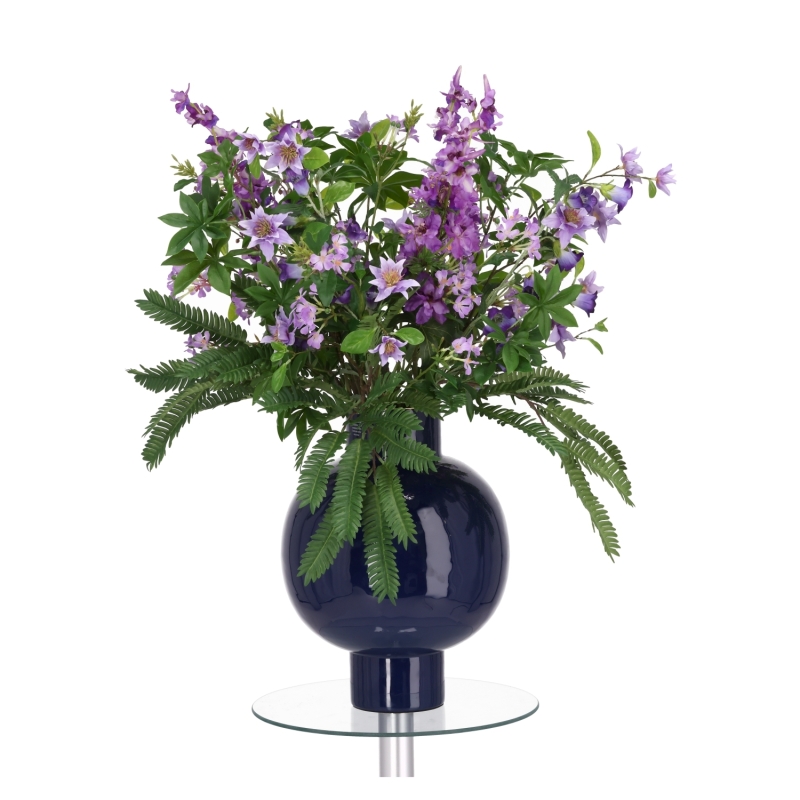 Bouquet artificiale legato a mano Violet Vienna 85cm