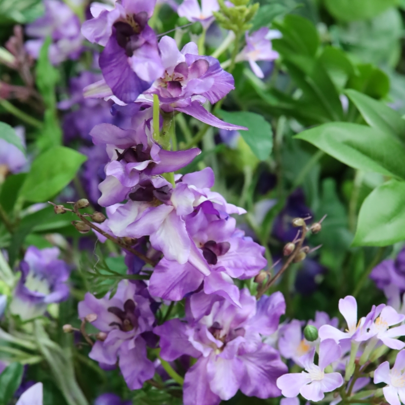 Bouquet artificiale legato a mano Violet Vienna 85cm