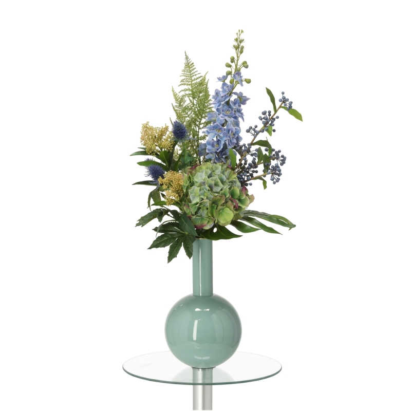 Bouquet artificiale legato a mano Viola Stoccolma - Blu