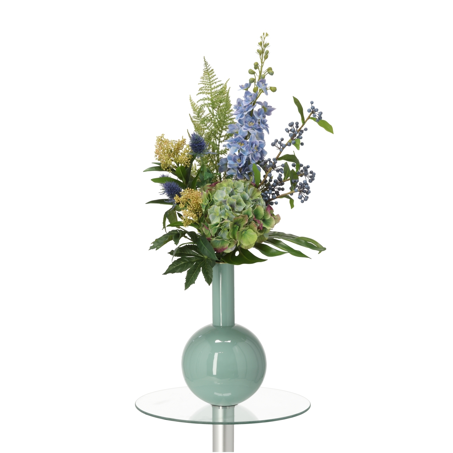 Bouquet artificiale legato a mano Viola Stoccolma - Blu