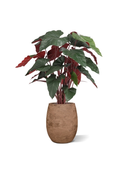 Artificiale Philodendron XL Pianta Deluxe 120cm Bordeaux