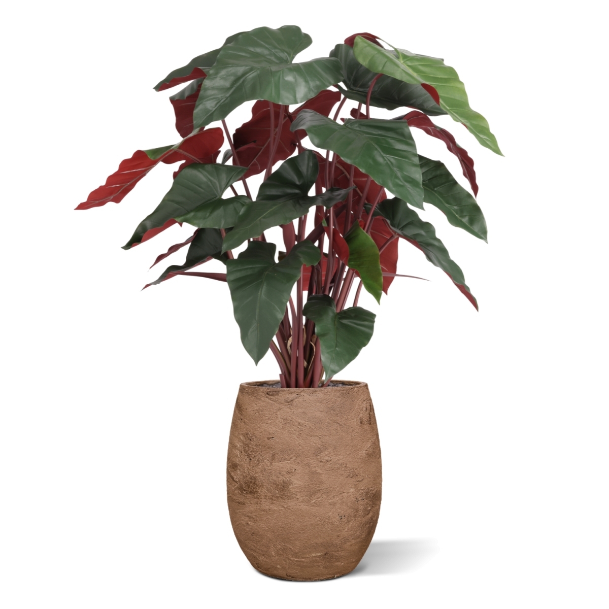 Artificiale Philodendron XL Pianta Deluxe 120cm Bordeaux