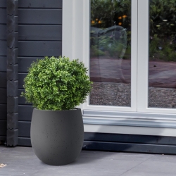 Pianta artificiale di bosso bulbo deluxe 50 cm - resistente ai raggi UV