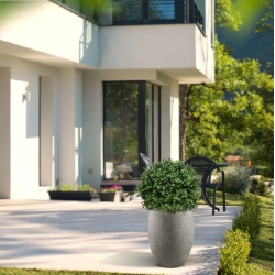 Pianta artificiale di bosso bulbo deluxe 50 cm - resistente ai raggi UV
