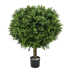 Pianta artificiale di bosso bulbo deluxe 50 cm - resistente ai raggi UV