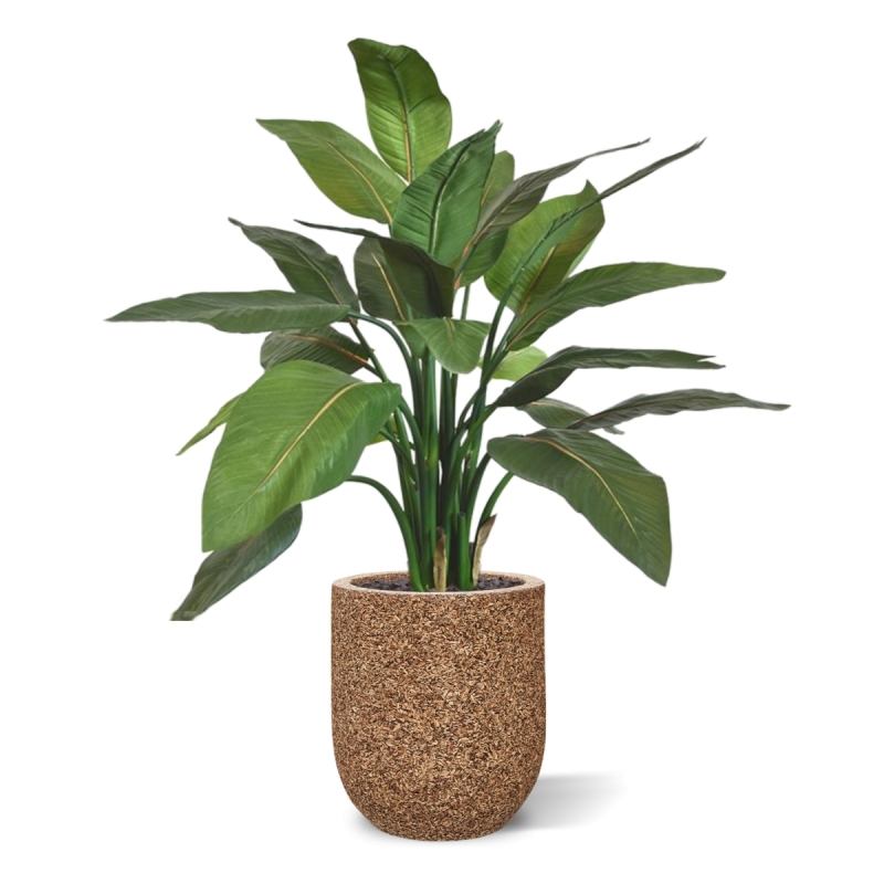 Pianta artificiale Strelitzia 95cm - verde