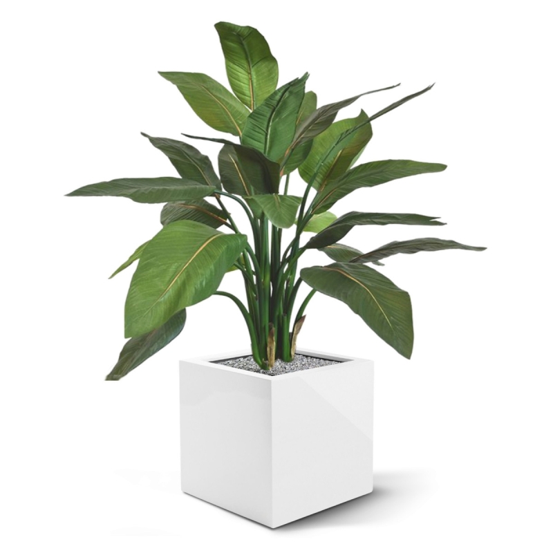Pianta artificiale Strelitzia 95cm - verde