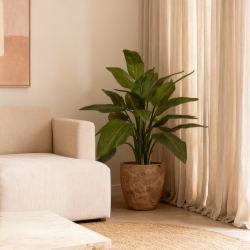Pianta artificiale Strelitzia 95cm - verde