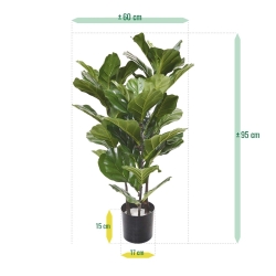 Pianta artificiale Lyrata 95 cm