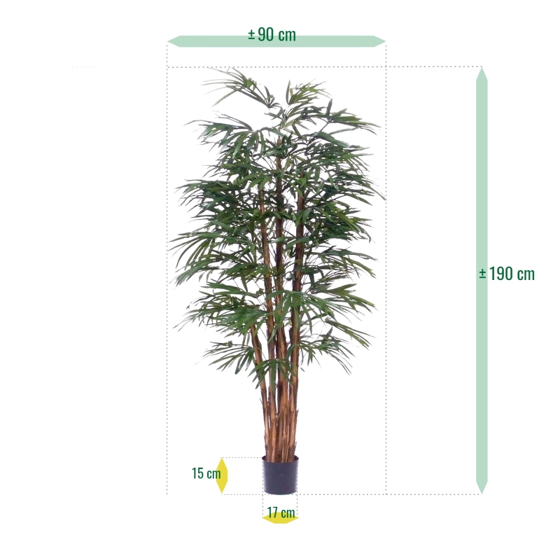 Palma artificiale Raphis 190 cm