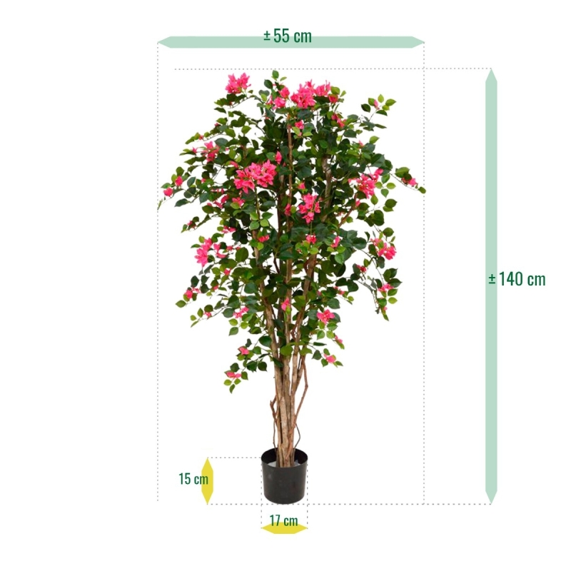 Bougainvillea artificiale N 150 cm ciliegio