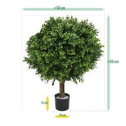 Bosso bulbo deluxe pianta artificiale 50 cm
