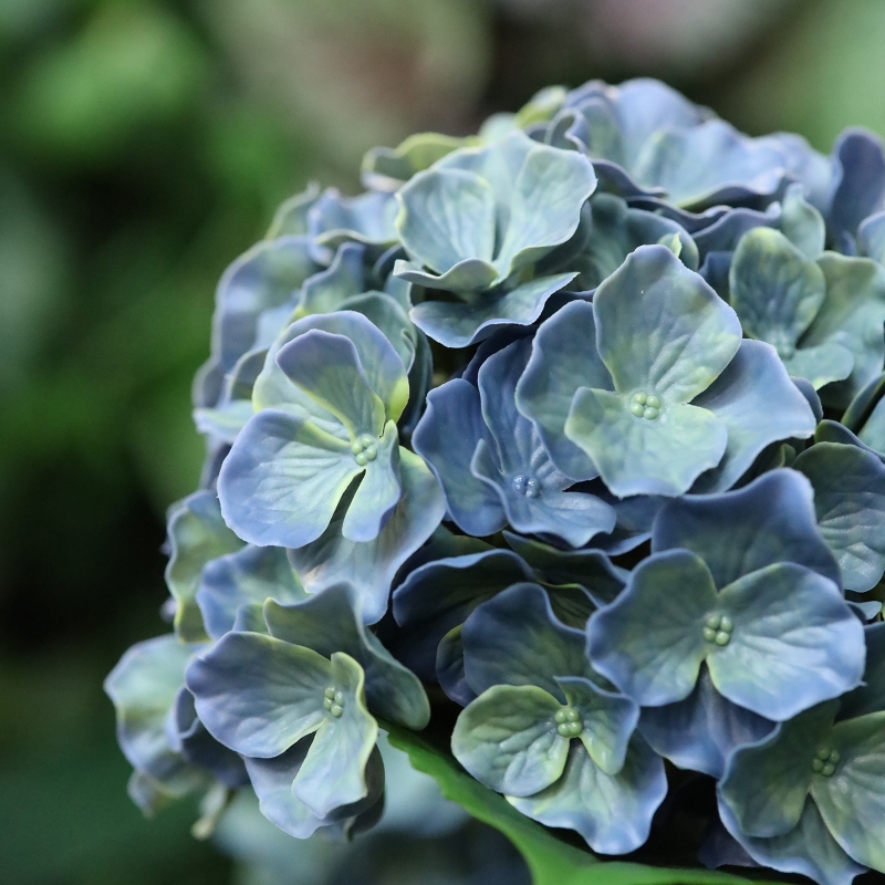 Ortensia Artificiale UV Deluxe 80cm Blu