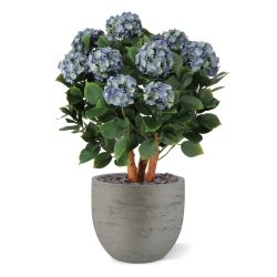 Ortensia Artificiale UV Deluxe 80cm Blu