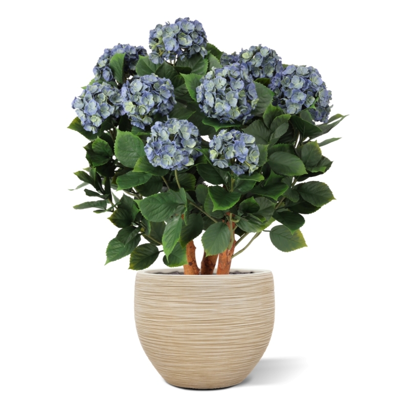 Ortensia Artificiale UV Deluxe 80cm Blu
