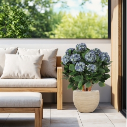 Ortensia Artificiale UV Deluxe 80cm Blu