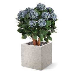 Ortensia Artificiale UV Deluxe 80cm Blu
