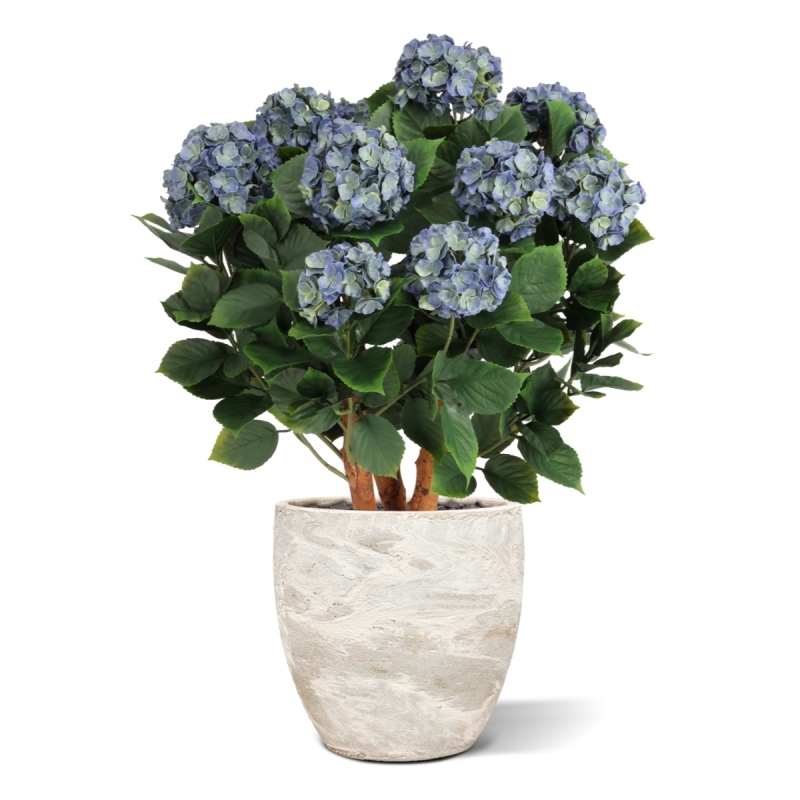 Ortensia Artificiale UV Deluxe 80cm Blu