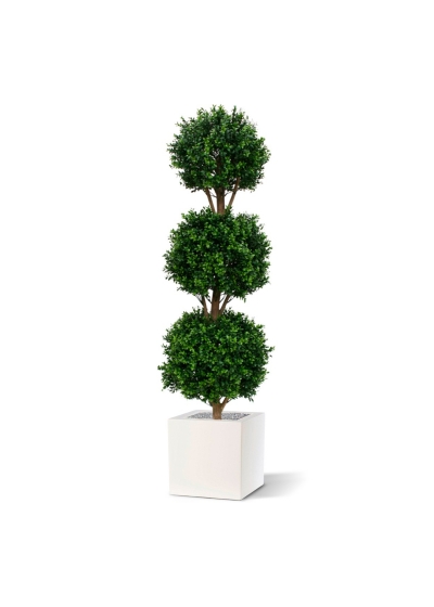 Bosso bulbo deluxe x3 pianta artificiale 175cm - resistente ai raggi UV