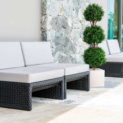 Bosso bulbo deluxe x3 pianta artificiale 175cm - resistente ai raggi UV