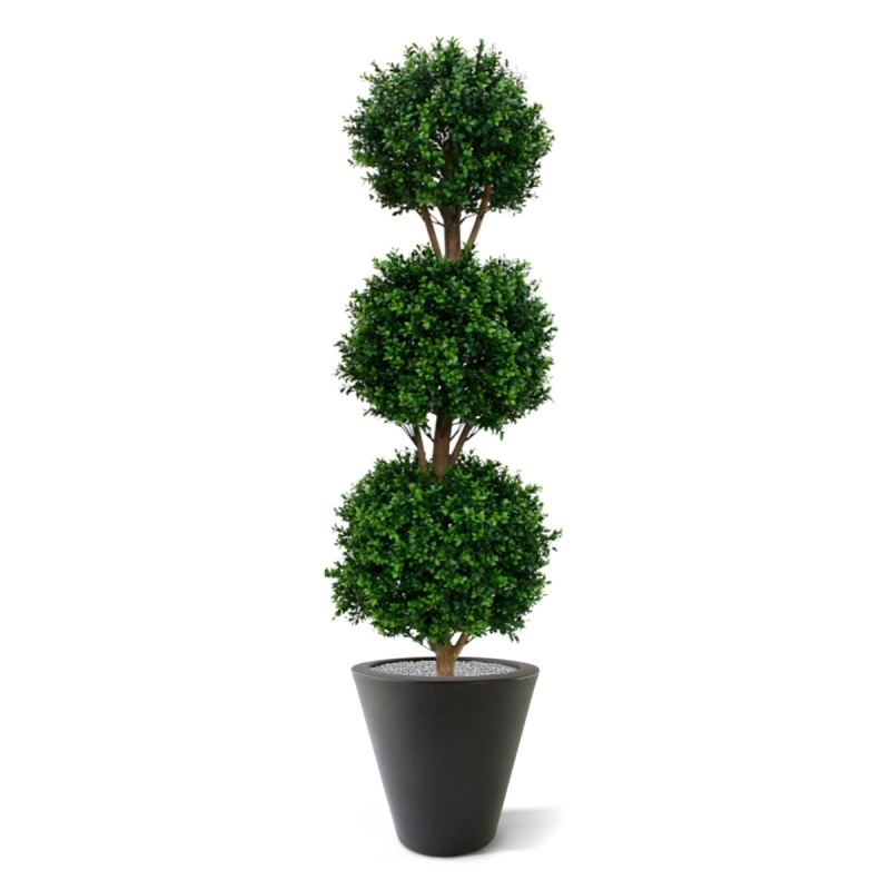 Bosso bulbo deluxe x3 pianta artificiale 175cm - resistente ai raggi UV