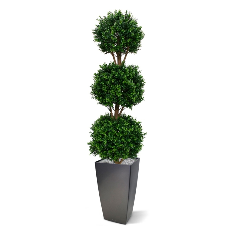 Bosso bulbo deluxe x3 pianta artificiale 175cm - resistente ai raggi UV