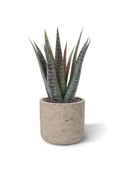Pianta artificiale di aloe 30 cm in vaso