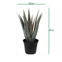 Pianta artificiale di aloe 30 cm in vaso