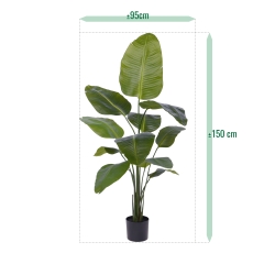 Pianta artificiale di Strelitzia Nicolai 150cm
