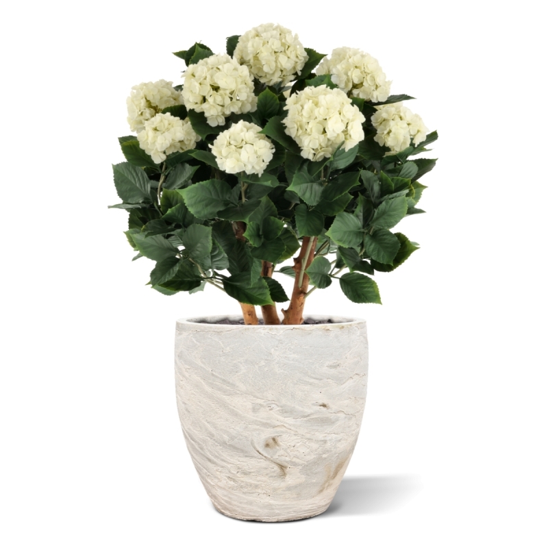 Ortensia Artificiale UV Deluxe 80cm Crema