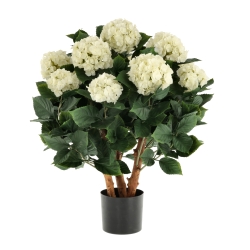 Ortensia Artificiale UV Deluxe 80cm Crema