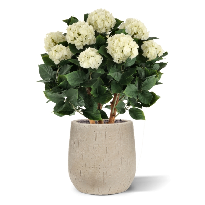 Ortensia Artificiale UV Deluxe 80cm Crema