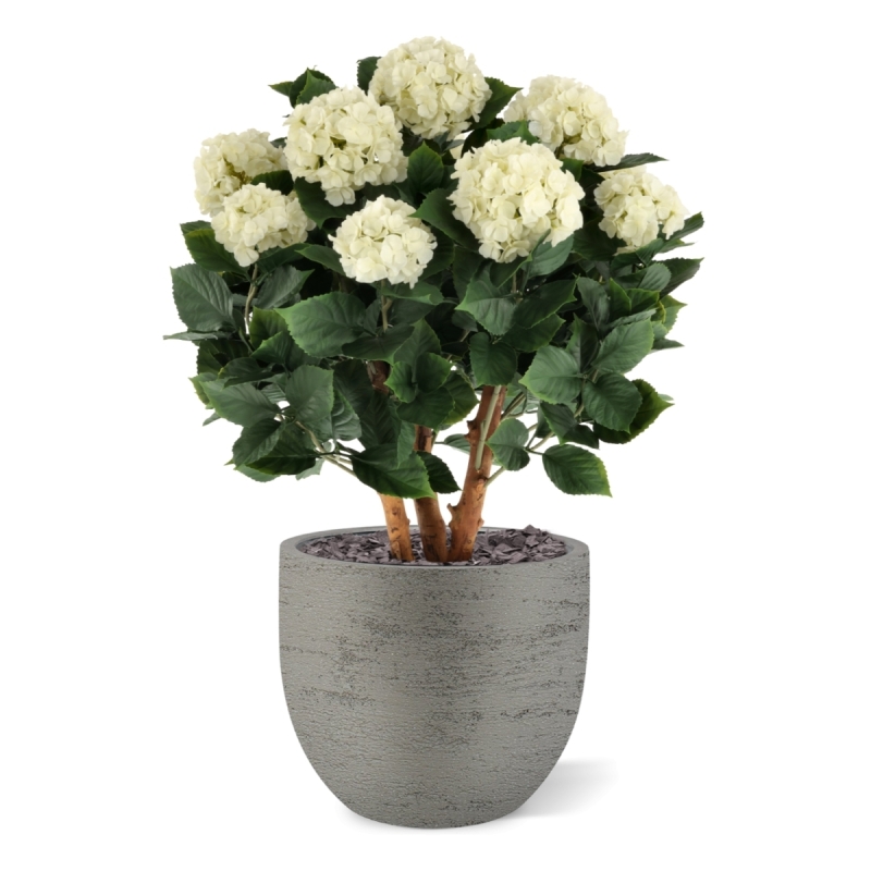 Ortensia Artificiale UV Deluxe 80cm Crema