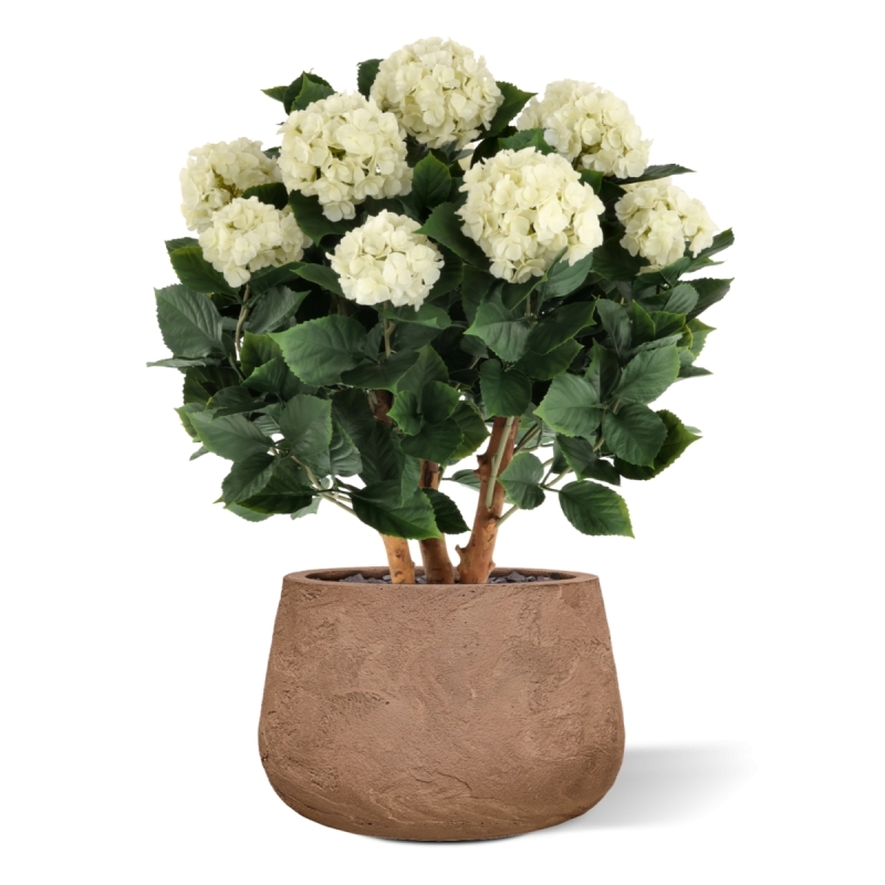 Ortensia Artificiale UV Deluxe 80cm Crema