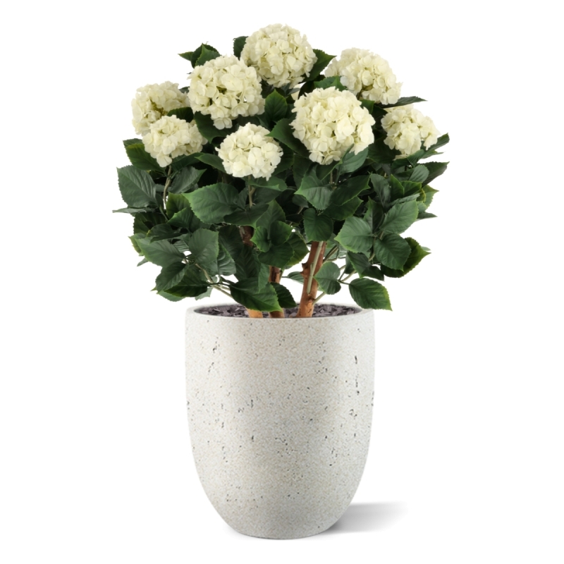 Ortensia Artificiale UV Deluxe 80cm Crema