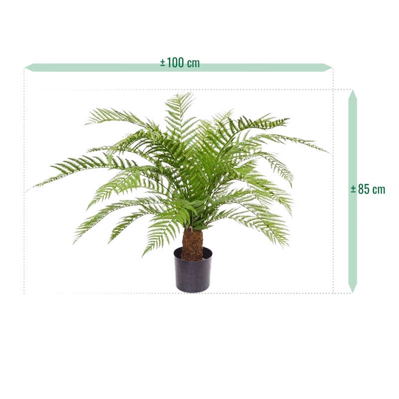 Pianta artificiale di felce Alsophillia XXL 80cm - resistente ai raggi UV
