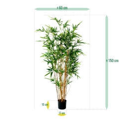 Bambù artificiale variegato 170 cm