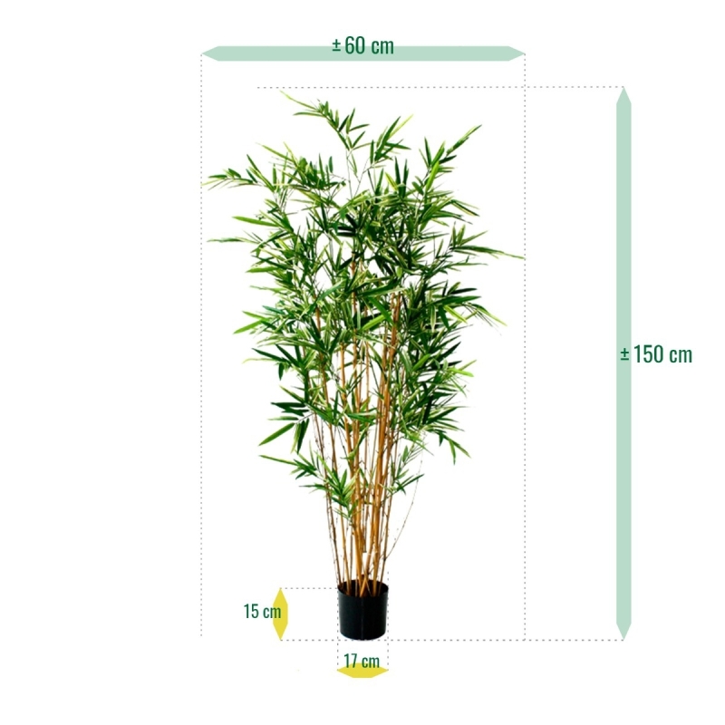 Bambù artificiale variegato 170 cm