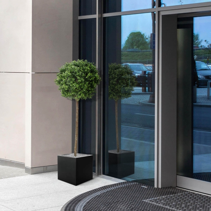 Palla di bosso su stelo artificiale 140 cm - resistente ai raggi UV