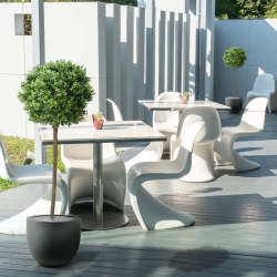 Palla di bosso su stelo artificiale 140 cm - resistente ai raggi UV
