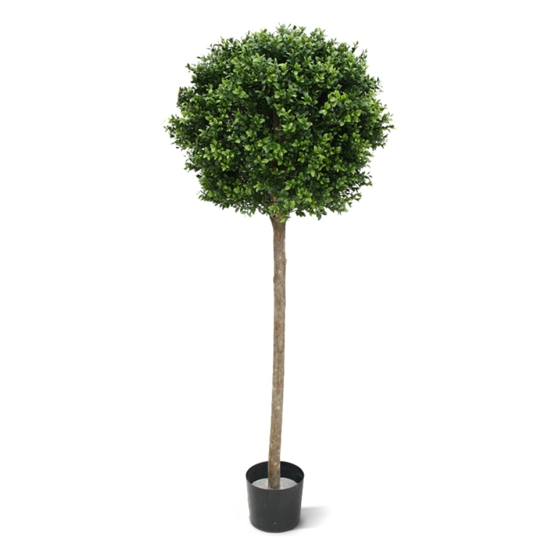 Palla di bosso su stelo artificiale 140 cm - resistente ai raggi UV