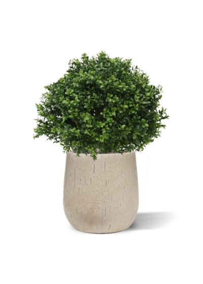 Pianta artificiale di bosso bulbo deluxe N 40cm - resistente ai raggi UV