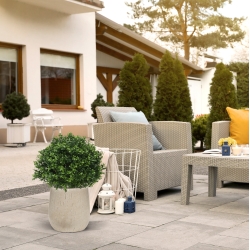 Pianta artificiale di bosso bulbo deluxe N 40cm - resistente ai raggi UV