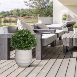 Pianta artificiale di bosso bulbo deluxe N 40cm - resistente ai raggi UV