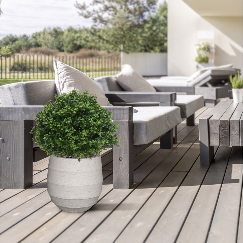 Pianta artificiale di bosso bulbo deluxe N 40cm - resistente ai raggi UV