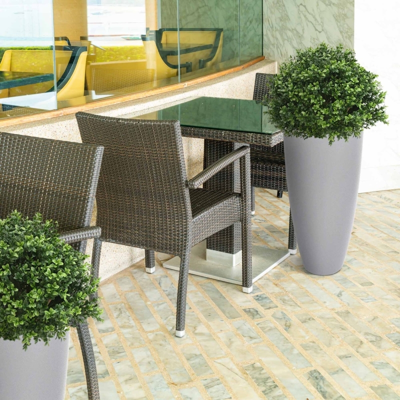 Pianta artificiale di bosso bulbo deluxe N 40cm - resistente ai raggi UV