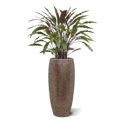 Pianta artificiale di Calathea 85 cm - verde/rosso